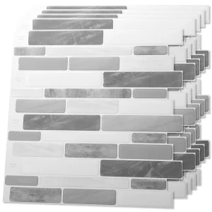 Art3d 10-Sheet Peel and Stick Backsplash, 12 in. x 12in