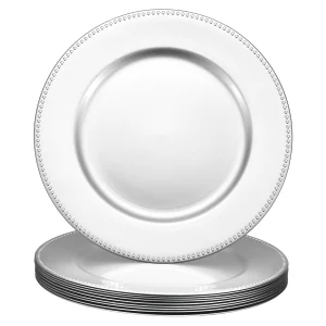 10pcs Charger Plates Bulk 13 Inch Plastic
