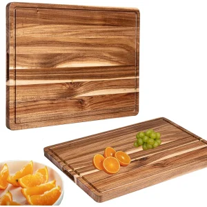Kitchen Extra Large Wood Cutting Board with Juice Groove