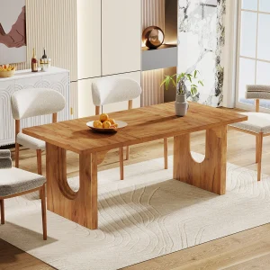 Tribesigns Modern Dining Table for 6 to 8 People, 71"