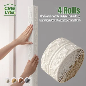 4Rolls Sxp Self-Adhesive Edge Banding Strip Foam