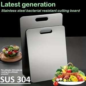 304Stainless Steel Cutting Board Double Sided 46x30CM